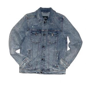 Hollister distressed denim jacket